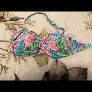 Lily Pulitzer bandeau bathing suit top
